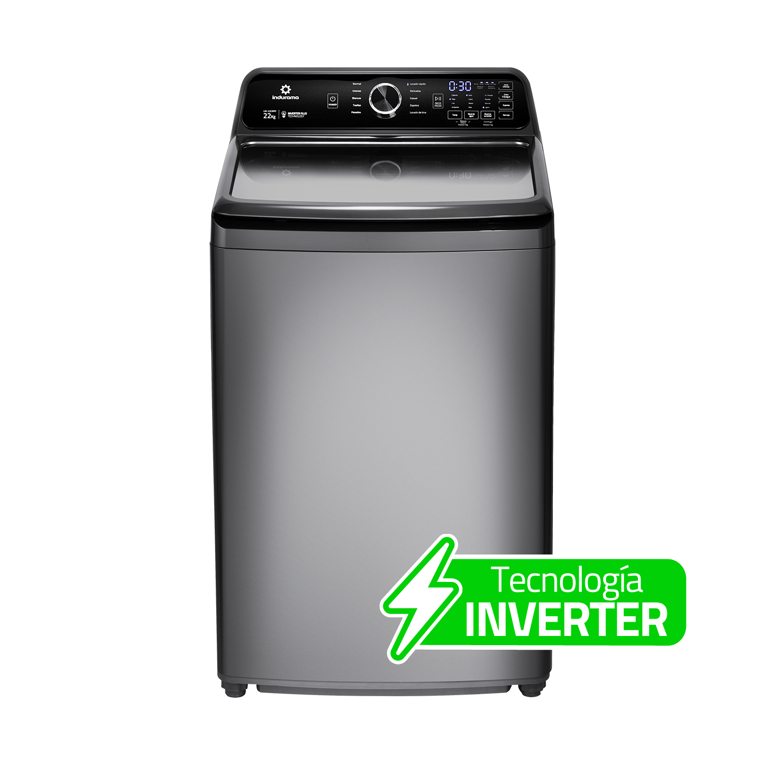 LAVADORA AUTOMÁTICA 22KG TITANIUM | LRI-22CRPP